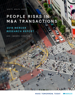 People Risks in M&A Transactions 2016 Report